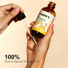 Yoken Vitamin E Oil 4 Oz Vitamin E oil for Skin Vitamine oils for Face Perfect Bath and Body Oil Cold Pressed Hexane Free Formula