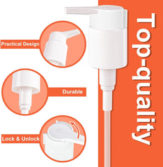 Replacement Dispenser Pump for Bio-Oil 6.7 oz Skincare Bottle, 2 Pack, White