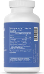 BodyBio Balance Oil - Vegan Omega 3 6 Supplement – Cold-Pressed Safflower & Flaxseed Oil – Supports Brain Function, Healthy Skin, and Mood