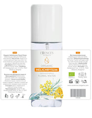 Essences Bulgaria Organic Helichrysum Floral Water 4.7 Fl Oz | 140ml | For Blemishes, Wrinkles, Fine lines and Dark Spots | Anti-Aging Mist | Skin Regenerating Toner | Alcohol-Free | Cruelty-Free